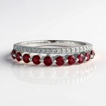 Anello in argento con Spinello Rosso