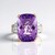 Anello in argento con Ametista Rose de France (Gems en Vogue)