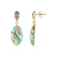 Zircon Silver Earrings (Adela Silber)