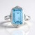 Anello in argento con Topazio Blu Cielo (KM by Juwelo)