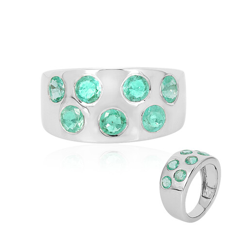 Russischer Smaragd-Silberring