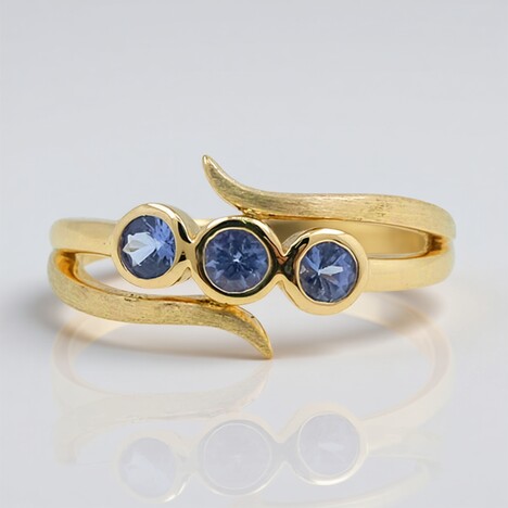 Anello in oro con Tanzanite (de Melo Gold)