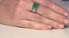 Anillo en plata con Ónix verde (de Melo)