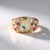 Anello in argento con Pietra di Luna Verde (KM by Juwelo)