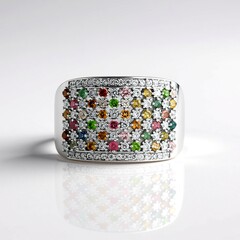 Anello in argento con Tormalina