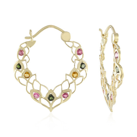 Brasilianischer Turmalin-Goldohrringe (Ornaments by de Melo)