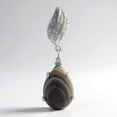 Ciondolo in argento con Agata Botswana