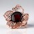 Anello in argento con Ambra Baltica color Ciliegia (dagen)