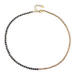 Saphir-Silberhalskette