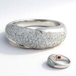 Bague en argent et Rubis de Tanzanie (M de Luca)