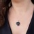 Collana in argento con Onice Nero