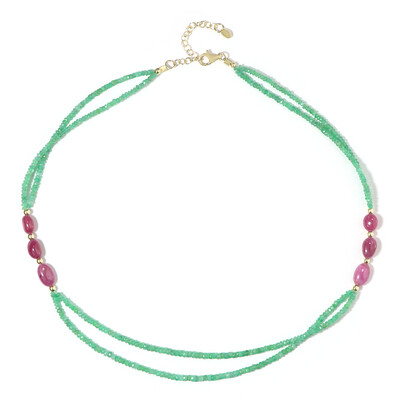 Collana in argento con Rubino del Madagascar (Riya)