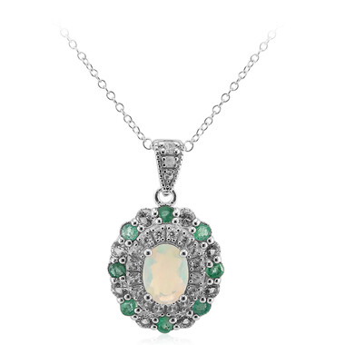 Collana in argento con Opale di Welo