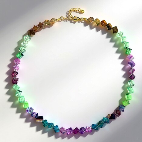 Collier en argent et Fluorite