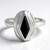 Anello in argento con Spinello Nero (MONOSONO COLLECTION)