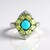 Anello in argento con Turchese Campitos