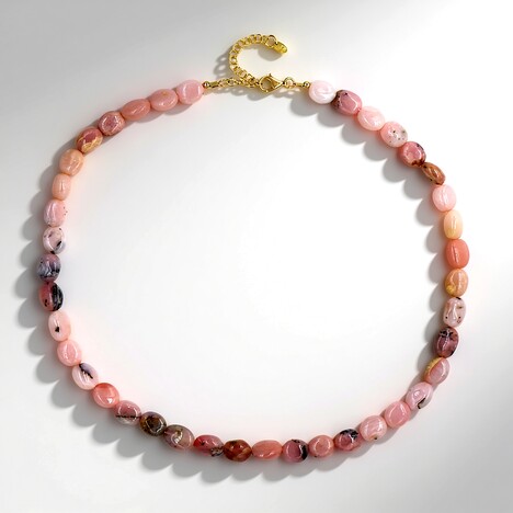 Collana in argento con Opale Rosa