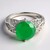 Anello in argento con Calcedonio Verde