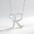 Collana in argento con Pietra di Luna Arcobaleno