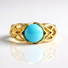 Sleeping Beauty Turquoise Silver Ring (de Melo)
