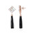 Black Onyx Silver Earrings (KM by Juwelo)