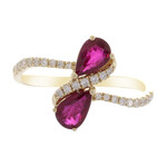 Anello in oro con Rubino Mozambico AAA