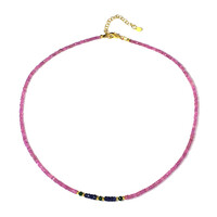 Collana in argento con Zaffiro Rosa (Riya)