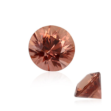 Gemme et Zircon cognac 3,572 ct