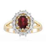 Anello in oro con Rubellite Brasiliana AAA
