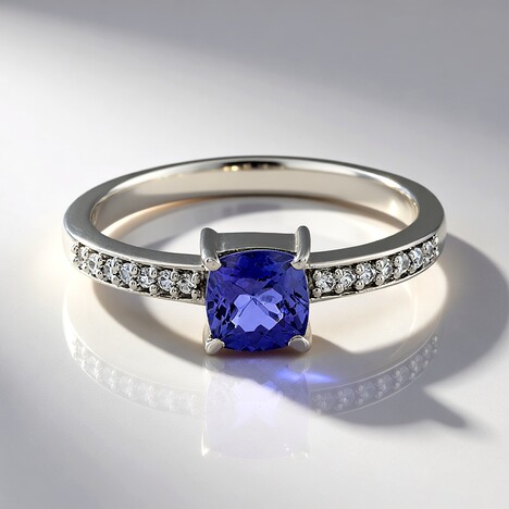 Bague en argent et Tanzanite