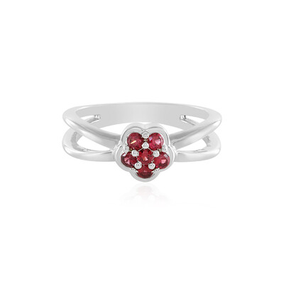 Anello in argento con Spinello Rosso
