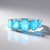 Anello in argento con Opale Blu dell'Etiopia