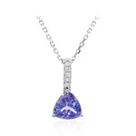 10K AAA Tanzanite Gold Necklace