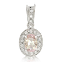Pendentif en argent et Tourmaline cuprifère rose