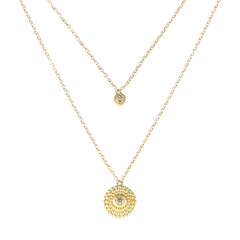 Collana in oro con Diamante Cioccolato VS1 (de Melo)