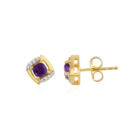 Amethyst-Silberohrringe