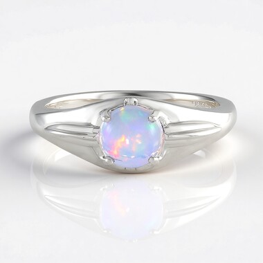 Welo-Opal-Silberring