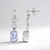 Boucles d'oreilles en argent et Quartz bleu lunaire