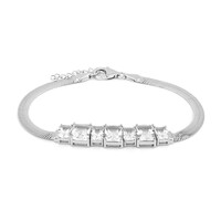 Bracelet en argent et Topaze blanche