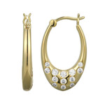 Orecchini in argento con Zircone (Adela Silber)