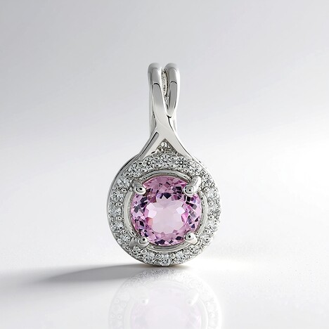Ciondolo in argento con Kunzite
