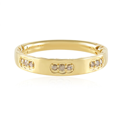 I2 Champagner-Diamant-Silberring (Ornaments by de Melo)