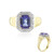 Anillo en oro con Tanzanita AAA