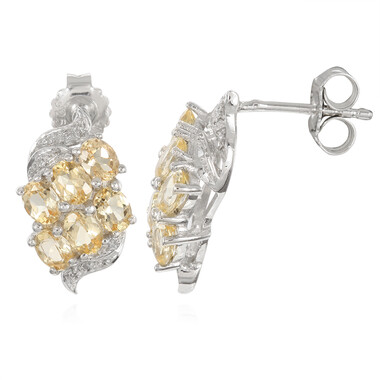 Orecchini in argento con Topazio Imperiale