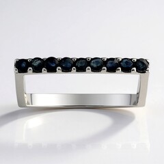 Anello in argento con Zaffiro Blu