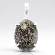Ciondolo in argento con Opale Leopardo