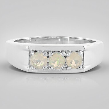 Anillo en plata con Ópalo de Welo