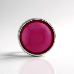 Ciondolo in argento con Calcedonio Lampone (MONOSONO COLLECTION)