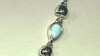 Zilveren halsketting met een larimar