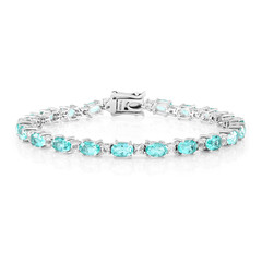 Bracciale in argento con Quarzo color paraiba